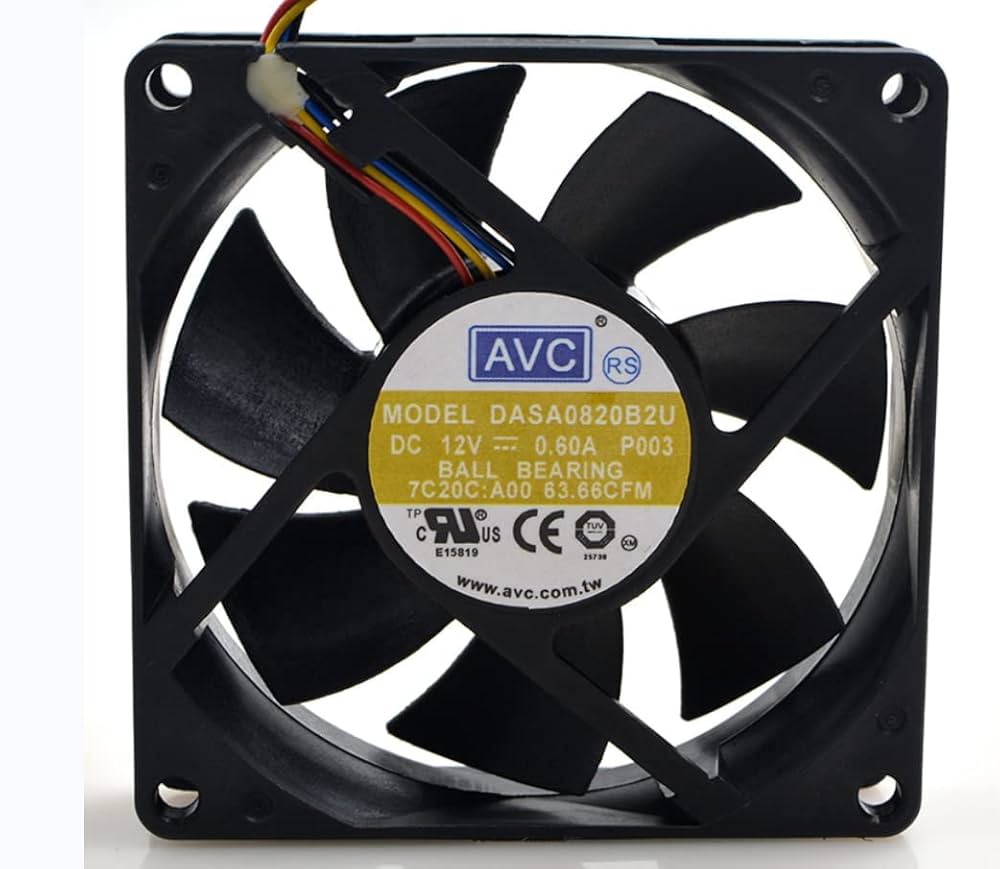 Amazon.com: Lanfu Margaret 80x80x20mm 12V 7.2W 0.60A AVC 8CM